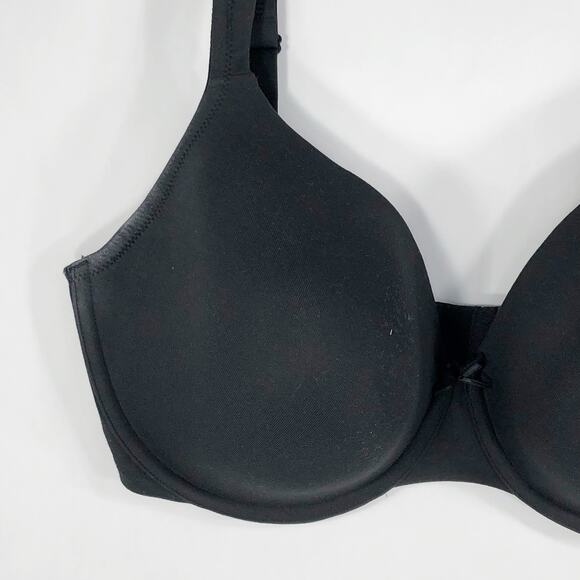 Cacique 40F Bra Black Full Coverage Underwire Plus Size Lane Bryant 140 - Picture 7 of 10